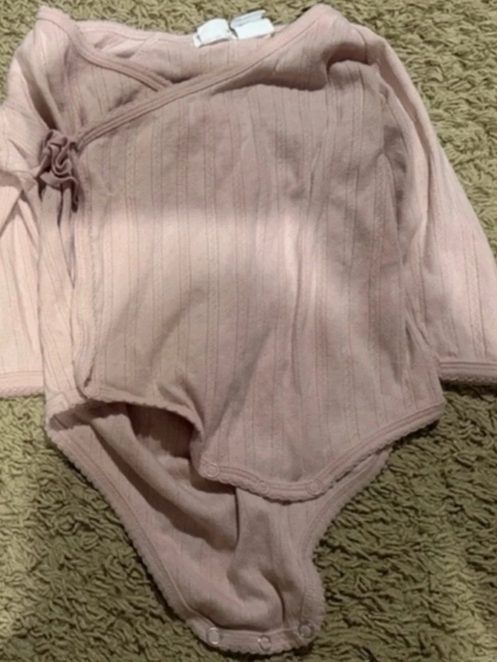 Jamie Kay Organic Cotton Long Sleeve Bodysuit - Mauve size 2